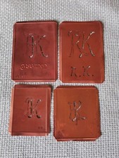 4 alte Kupferschablonen