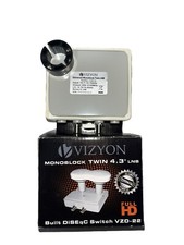 Vizyon Monoblock Twin 4,3 Grad Universal LNB 0,1 dB  Satellit neu