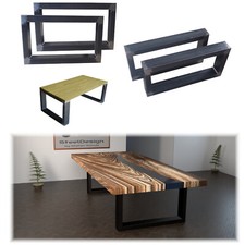 2x Tischbeine aus Metall in