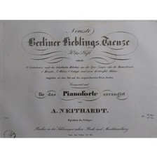 Neithardt Heinrich August Neueste Berliner Lieblings Tänze Piano Ca. 1830