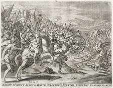 Maarten de Vos Assyrians Israeli army Bible Kupferstich engraving 1600