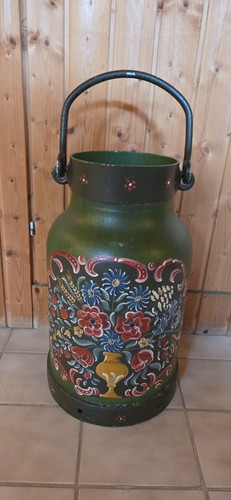 Milchkanne bauernmalerei antik - milchkanne,