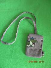 Kinder - HANDY TASCHE Brustbeutel grau Dinosaurier - Nici GESCHENK WEIHNACHTEN