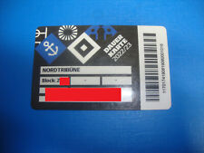 2022 Ticket Dauerkarte HSV Hamburger SV Eintrittskarte Sammler Bundesliga