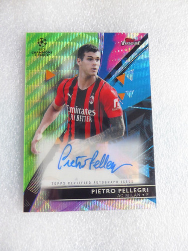 2021 topps finest - ucl, neon