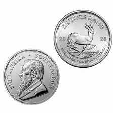 2026 Südafrika 1oz 999 Feinsilber Krügerrand Münze BU/
