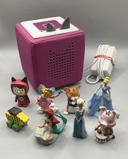 Tonies Starterset / Toniebox und Ladestation rosa/pink / mit 8 Figuren
