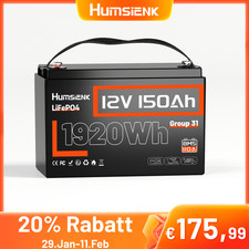 Humsienk 12V 150Ah Lithium