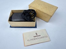 Alter Rasierklingen Schärfer Bakelit Siemens & Halske in OVP Box Sammler