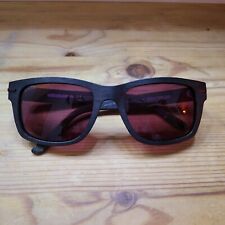 WEWOOD CRATER.49 Herren Sonnenbrille Schwarz Mit Holzgestell Braun/Schwarz Glas