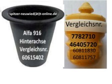 Alfa Romeo 916 937 Federanschlag Hinterachse Verglnr. 60615402+7782710 46405720