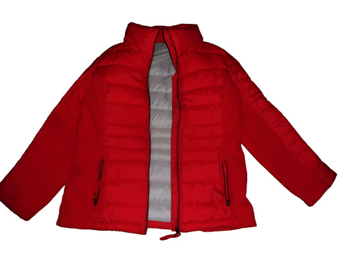 Rote steppjacke hello - steppjacke, ohne