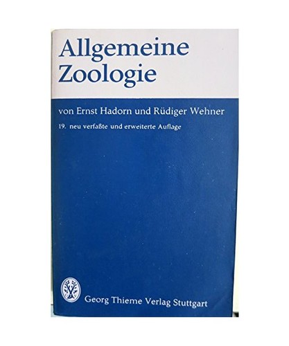 Allgemeine zoologie ernst - zoologie,,