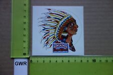 Alter Aufkleber Mode Kleidung Sportswear Jeans DELAWARE Stummer Ing. Indianer