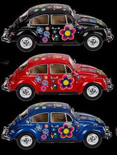 Modelautos Schwarz Blau rot VW