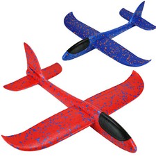 XXL Styroporflugzeug Wurfgleiter 49cm Segelflieger Gleitflieger ultra leicht 