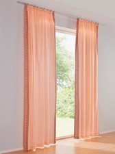 Vorhang orange 225x130cm HEINE