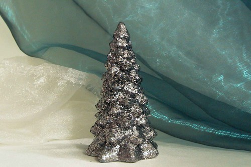 Tannenbaum keramik mit glitter - tannenbaum,