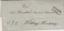 vollständiger Vorphilabrief - 1830 von Hannover nach Wittlage-Hunteburg