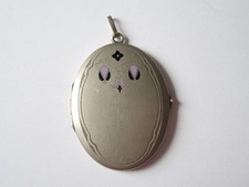 Art Déco Medaillon Emaille