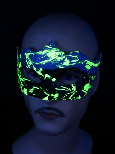 Schwarzlicht psywork maske - schwarzlicht,