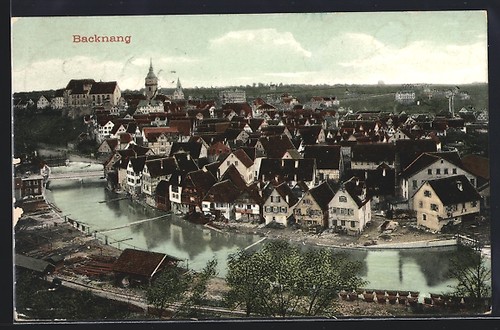 Ansichtskarte backnang - ansichtskarte,