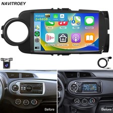 Für Toyota Yaris 2012-2019 Apple Carplay Android 15 Autoradio GPS NAVI BT 2+64GB
