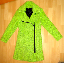 Winter Mantel Gr. 34 gefüttert Longjacke Reißverschluss Tailliert Wollmantel