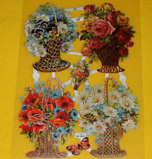 1x Poesiebilder Oblaten Blumen