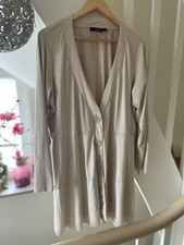 Waschleder Jacke Gr 50 creme weit schwingend