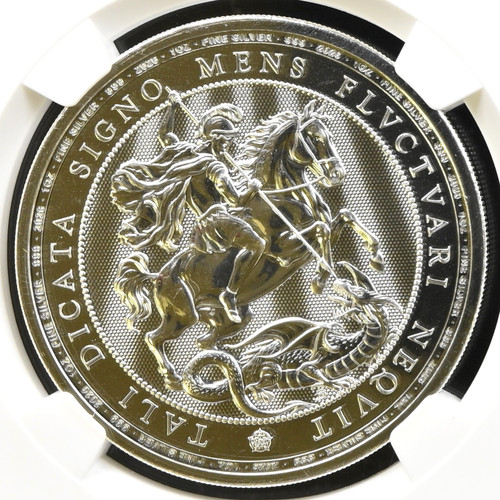 Silbermünze george dragon - george,