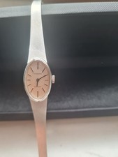 Armbanduhr DUGENA, Weißgold 585, Handaufzug-Werk