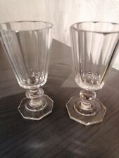 2 antike Gläser 1900 Fußbecher Becher Jugendstil 11cm hoch