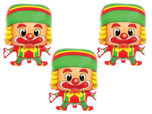 Folienballon clown helium - 3x,