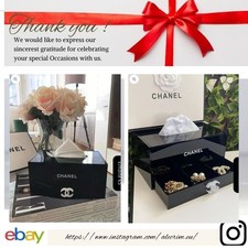 Chanel Make Up Acrylic Box Organisiere - Organiser Tissue Holder  VIP Gifts