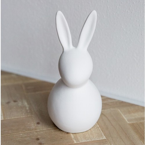 Hase weiß keramik matt - cm,