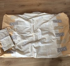 Biber Bettwäsche Beige Gemustert 4 Teilung