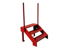 Stahltreppe Höhe 590 mm Terassentreppe Wangentreppe Außentreppe Industrietreppe