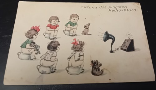 Alte radio postkarte von - alte,