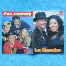 La Bouche Fun Factory POSTER POP ROCKY 2 Seiten 1990er REDNEX