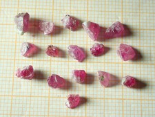 Rubin Lot roh,unbehandelt aus Afghanistan Gesamtgewicht 8 Karat