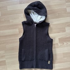 Weste Strickweste Kapuze