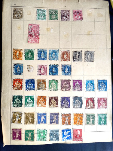 Stamps switzerland 1882 - stamps, ub