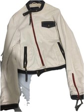 Dsquared2 Vintage Jeansjacke Leder Details Jacket 50 M L Nv77l