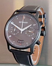 ca. 40mm Detomaso Sorpasso Black Herren-Armbandchronograph  neuwertig NP 249,00