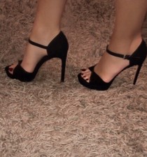 zara high heels stöckelschuhe absatz pumps party 39 wildleder