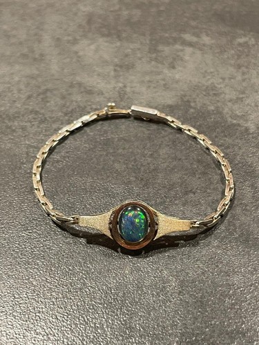 Silberarmband 925 echter opal - echter,
