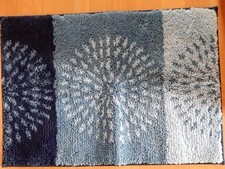 CASA FONDO - 1 Fußmatte - Kreisgrafik - dunkelblau - Polyester - 45 x 65 cm QVC