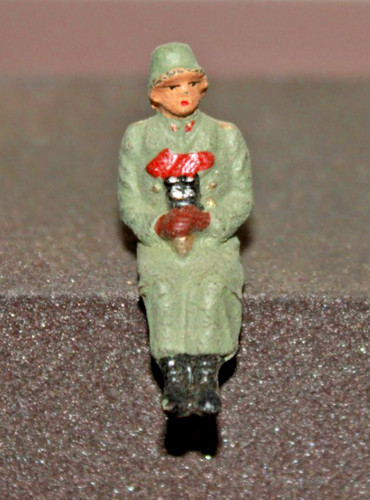 Lineol soldat offizier - soldat/offizier, sitzend