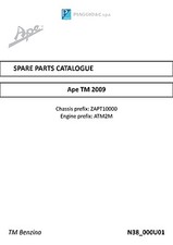 Piaggio parts manual book 2009